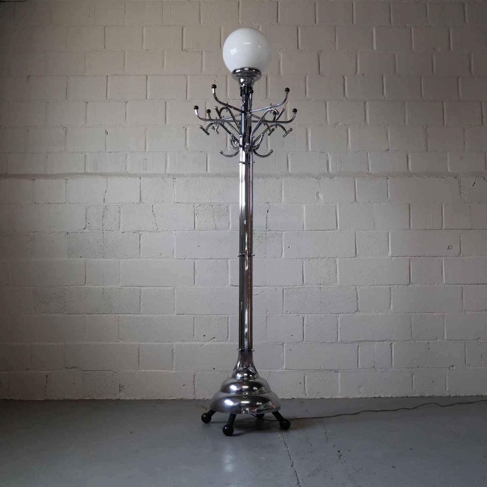 Large Art Deco coat rack/floor lamp