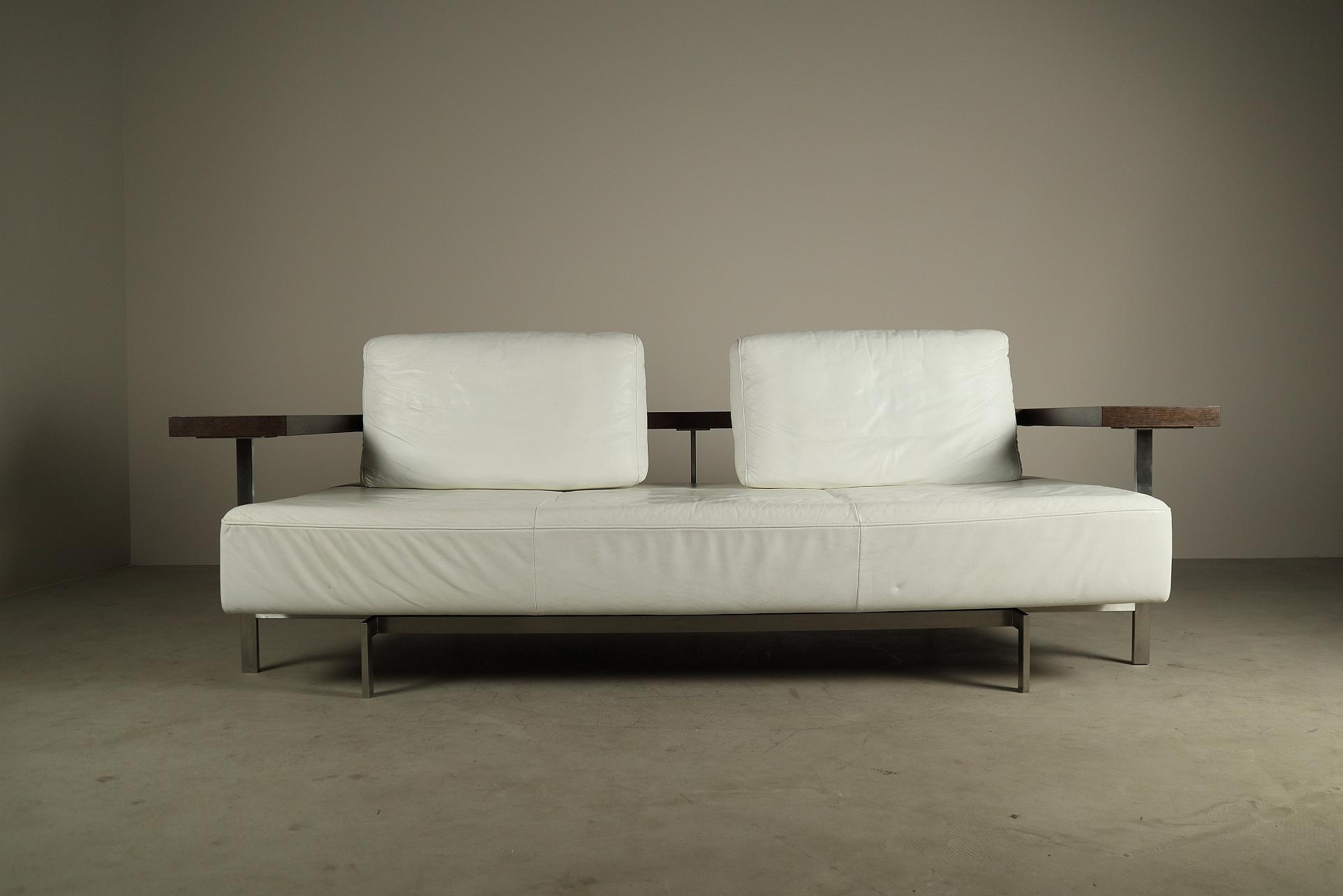 Rolf Benz sofa in white leather