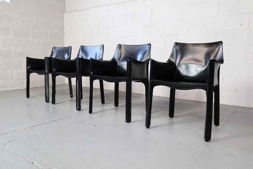 Set of four Cab 413 armchairs (SOLD)