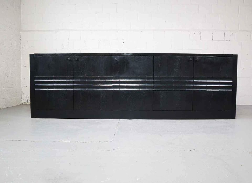 Brutalist ebonized sideboard (SOLD)