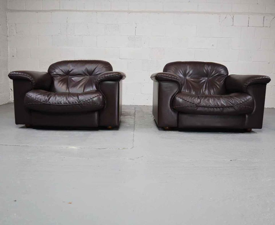 De Sede DS-101 leather lounge chairs