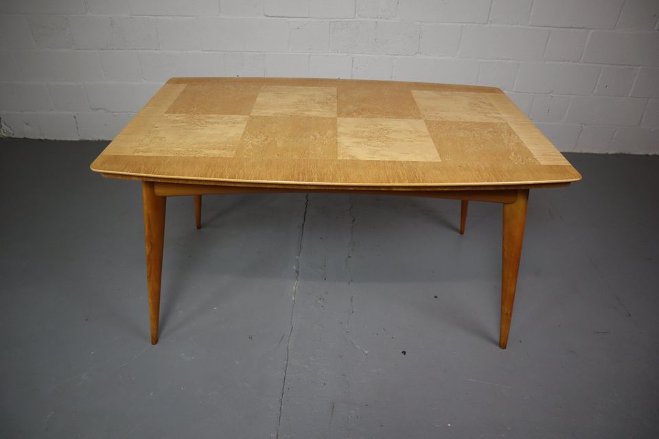 Mid-century dining table in Birch wood