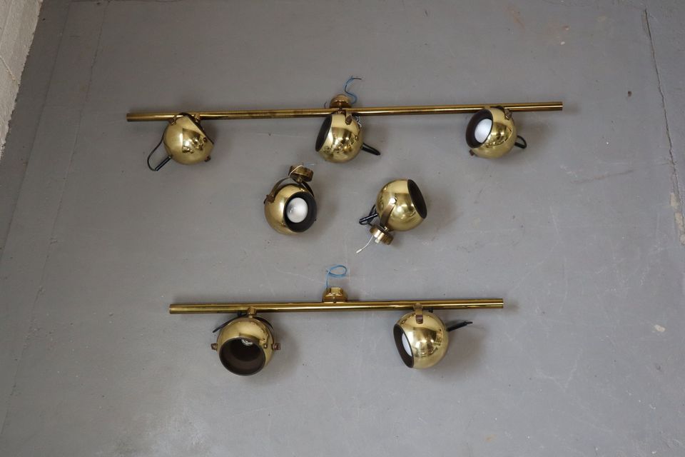 Set of brass lamps by Sische Leuchten